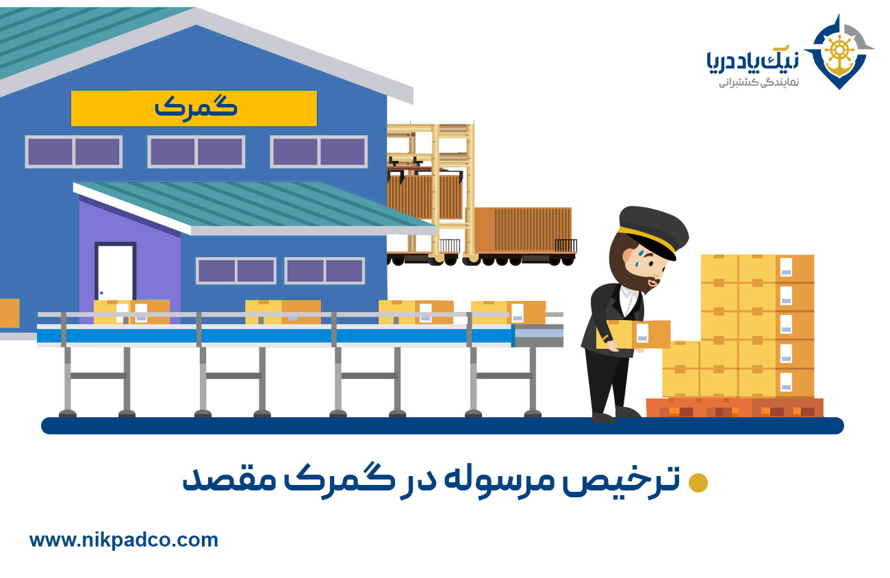 ترخیص مرسوله در گمرک مقصد ریلی