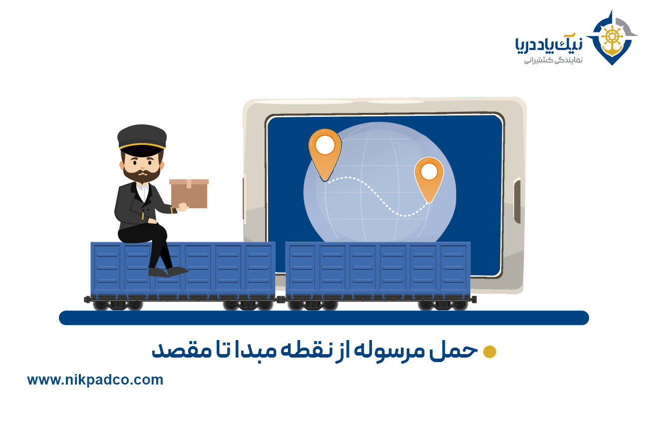 حمل مرسوله از نقطه مبدا تا مقصد