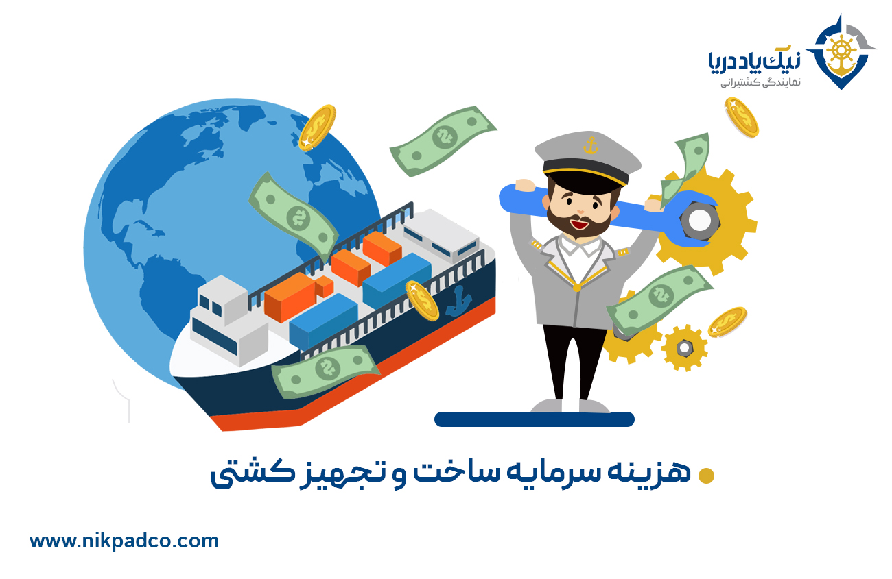 هزینه سرمایه ساخت و تجهیز کشتی