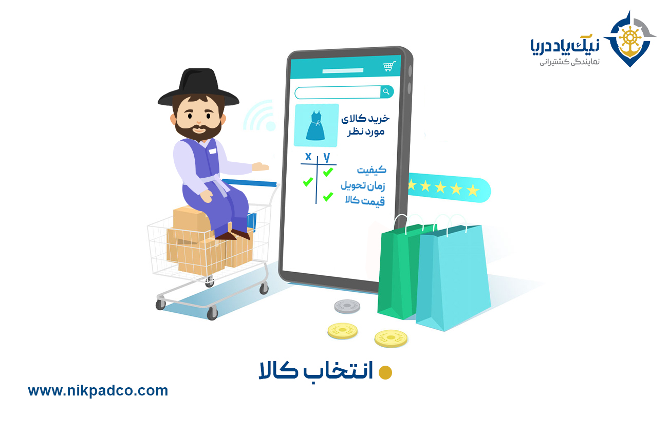 ۱. انتخاب کالا