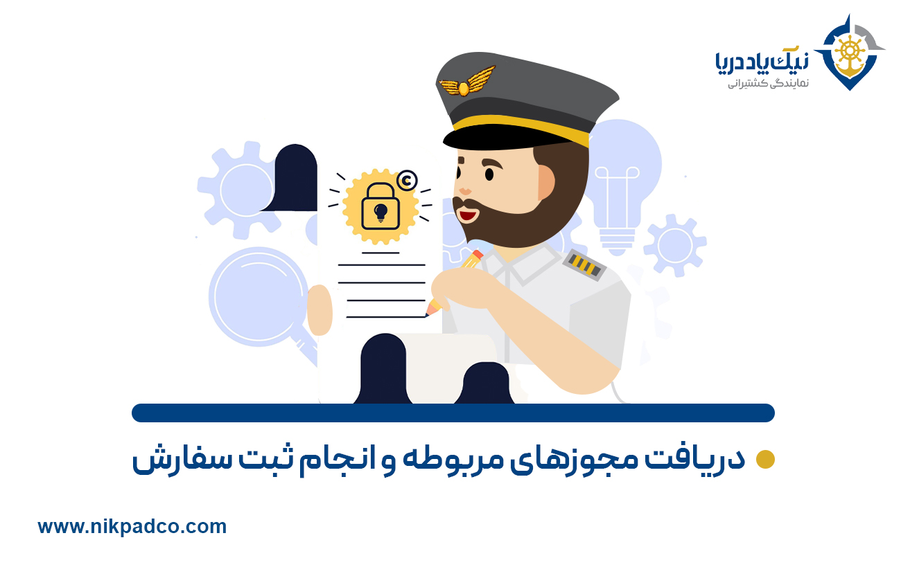 دریافت مجوزهای مربوطه و انجام ثبت سفارش